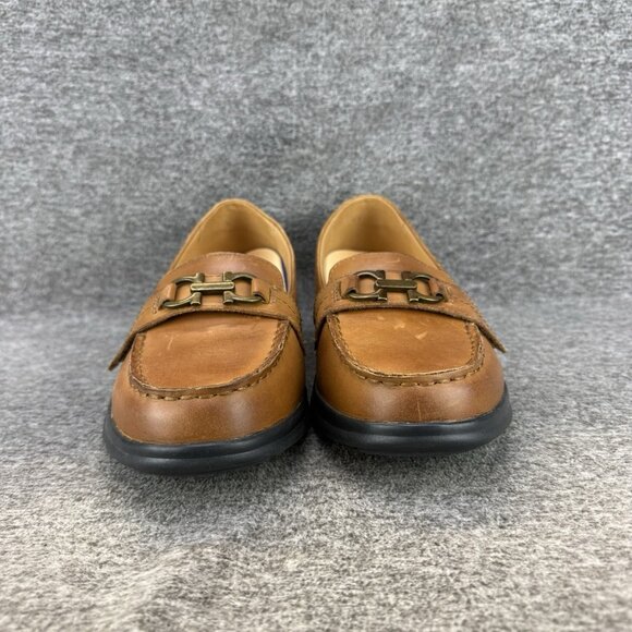 ✅Womens 9.5M Dr. Comfort Slip-on Shoes Mallory Brown Leather Diabetic Loafers - Picture 5 of 9